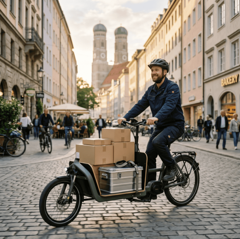Warum ein Lastenrad im Gewerbe das Nutzfahrzeug ablöst